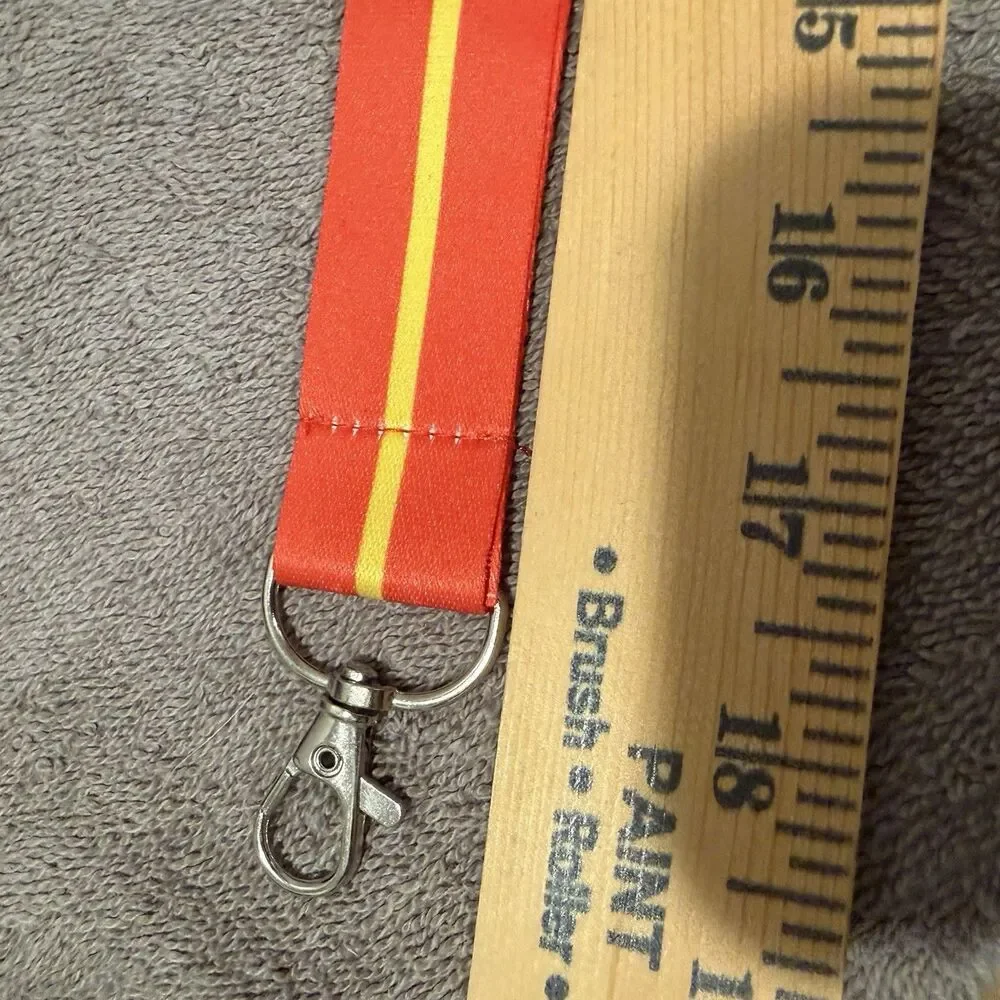 On Cloud Running Lanyard Orange Yellow Logo ID Badge Keychain ON Promotional